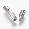 304 Stainless Steel Bayonet Clasps STAS-O114-050B-P-4
