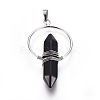 Natural Obsidian Wire Wrapped Pointed Big Pendants G-L520-I05-P-2