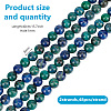 2 Strands Natural Chrysocolla and Lapis Lazuli Beads Strands G-GO0001-38A-2