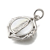 Brass Shell Pendants KK-D328-01P-C-2