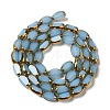 Electroplate Glass Beads Strands EGLA-P061-02B-02-2