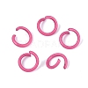 Spray Painted Iron Open Jump Rings IFIN-T017-04C-10-1