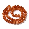 Natural Dyed White Jade Beads Strands G-M402-C03-08-4