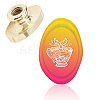 Wax Seal Brass Stamp Head AJEW-WH0213-049-1