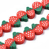 Handmade Polymer Clay Bead Strands CLAY-R069-01G-03-1