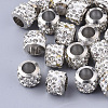 Polymer Clay Rhinestone European Beads RB-S055-18A-P-1