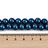Electroplated Synthetic Magnetic Hematite Beads Strands G-G174-L01-07-4