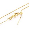 Brass Box Chain Necklaces for Women NJEW-G084-08G-2
