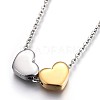 304 Stainless Steel Pendant Necklaces NJEW-O110-01GP-1