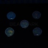 UV Plating Luminous Transparent Acrylic Beads OACR-P010-05E-4