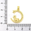 Brass Micro Pave Clear Cubic Zirconia Pendants FIND-Z044-03H-3