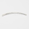 925 Sterling Silver Tube Beads X-STER-K021-02S-2