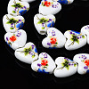 Handmade Porcelain Ceramic Beads Strands PORC-S502-043B-3