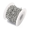 304 Stainless Steel Ring Link Chains CHS-G044-05P-07-3