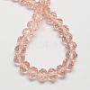 Handmade Imitate Austrian Crystal Faceted Rondelle Glass Beads X-G02YI0F3-2