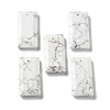 Natural Howlite Pendants G-G063-01H-1