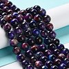 Natural Rainbow Tiger Eye Beads Strands G-NH0002-A01-B03-2