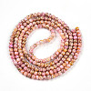 Baking Paint Glass Beads Strands DGLA-N003-4mm-B02-3