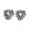 Rack Plating Alloy Glass Pendants FIND-I037-37A-2