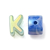 Opaque Rainbow Iridescent Acrylic Beads OACR-P010-23-3