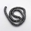 Electroplate Non-magnetic Synthetic Hematite Beads Strands X-G-J208H-03-2