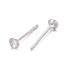 925 Sterling Silver Ear Stud Findings STER-K167-043A-S-1