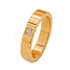 304 Stainless Steel & Cubic Zirconia Finger Rings FS-WG10832-02-3