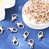 Zinc Alloy Lobster Claw Clasps X-E102-RG-6
