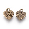 Tibetan Style Alloy Charms Pendants TIBEP-A123278-AB-FF-2