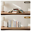 Non-Skid Iron Bookend Display Stands AJEW-WH0548-104-4