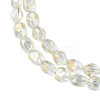 Electroplate Glass Beads Strands X-EGLA-N008-016-A02-3