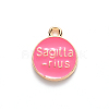 Alloy Enamel Pendants X-ENAM-S124-01A-03F-3