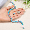 1 Strand Handmade Lampwork Inner Flower Rondelle Beads Strands LAMP-TA0002-72E-5