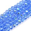 Electroplate Glass Beads Strands EGLA-A044-T4mm-L14-1