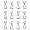 Grade AA Brass Ice Pick Pinch Bails for Pendant Making KK-M008-a-08P-NR-1