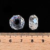 Transparent Glass European Beads GPDL-N005-D14mm-A01-3