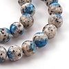 Natural K2 Stone/Raindrop Azurite Beads Strands G-F587-04-12mm-3