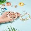 2 Bags Summer Beach Glass Seed Beaded & Natural Shell & Alloy Starfish Charm Anklet Sets AJEW-TA0003-69F-7