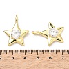 Brass Pave Cubic Zirconia Pendants KK-P345-72G-3