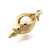 Brass & ABS Imitation Pearl Pendants X-KK-D339-18G-2