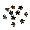 Brass Bead Cap Pendant Bails KK-WH0044-54AB-1