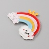 PVC Plastic Cabochons SIL-WH0019-15B-2