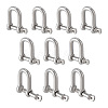 304 Stainless Steel D-Ring Anchor Shackle Clasps STAS-WH0033-56A-1