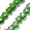 Handmade Millefiori Lampwork Beads Strands LAMP-F035-09J-1
