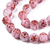 Handmade Millefiori Glass Beads Strands LK-T001-10A-3