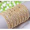 Brass Rhinestone Strass Chains CHC-WH0001-06G-2