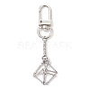 304 Stainless Steel Empty Stone Holder Chain Pouch Pendant Decorations HJEW-JM01887-02-1