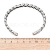 Retro 316 Surgical Stainless Steel Cuff Bangles BJEW-C142-05AS-5