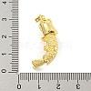 Rack Plating Fish Brass Pendants KK-K341-67G-4