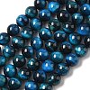 Natural Tiger Eye Beads Strands G-K203-87-10mm-5